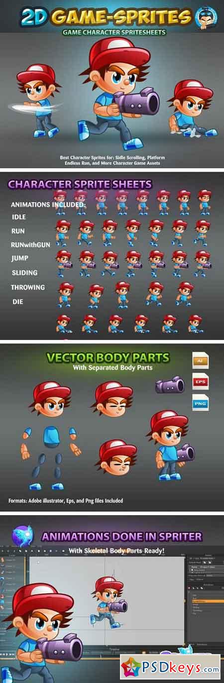 2D Game Character Sprites 1625869
