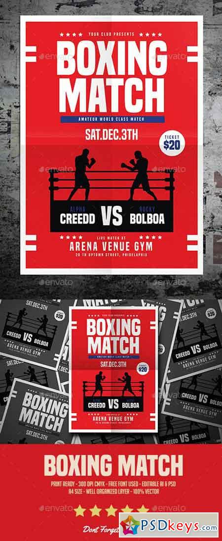 Boxing Match Flyer 17280797