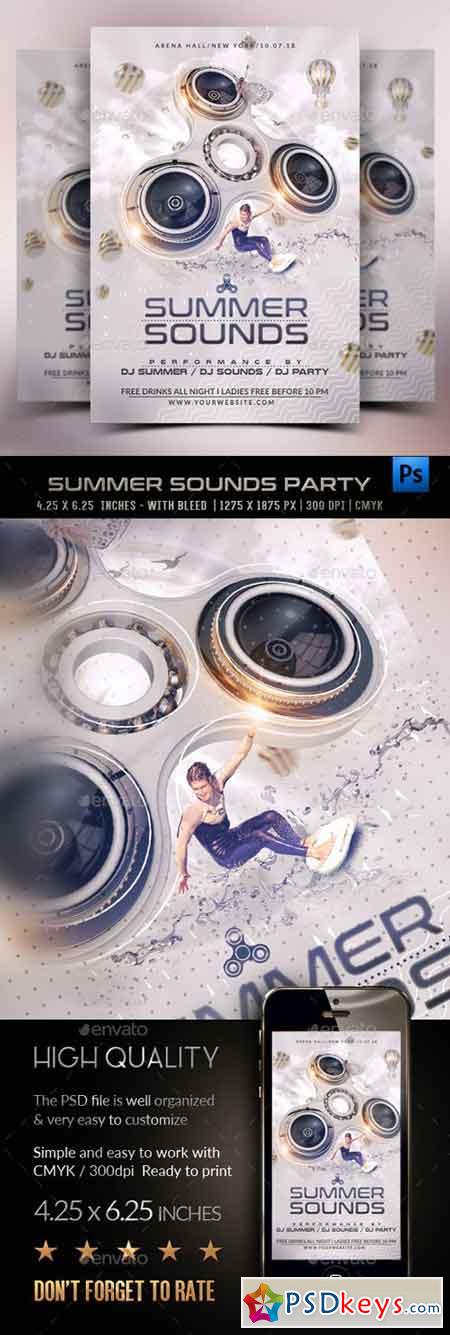 Summer Sounds Party Flyer 20295431