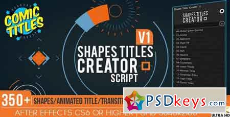 Shapes Titles Creator 20212580 - After Effects Projects