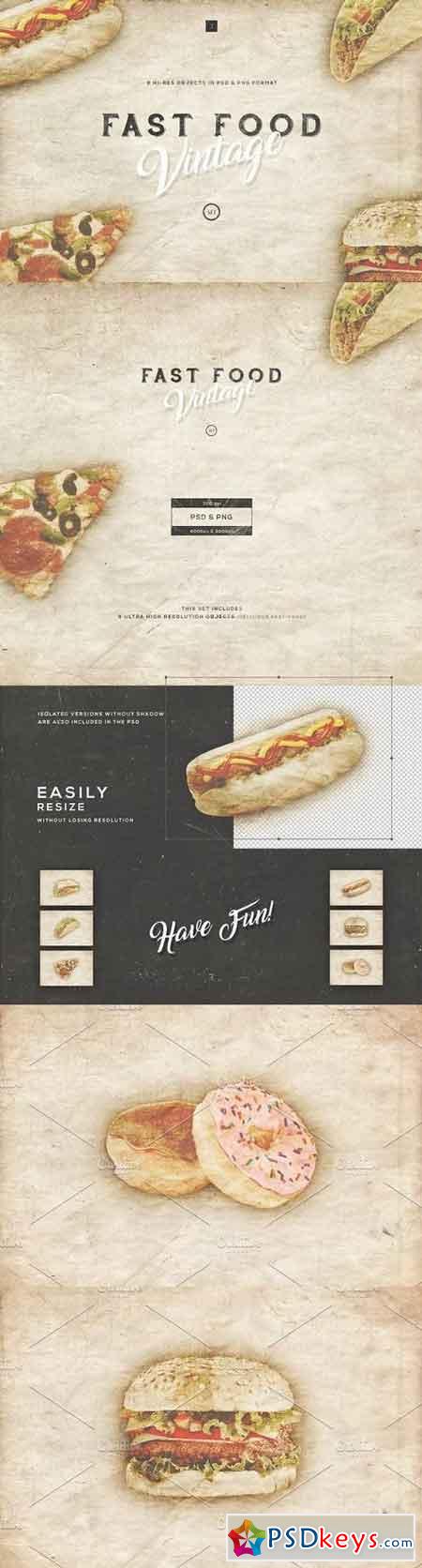 Fast-Food Vintage Set 1317082