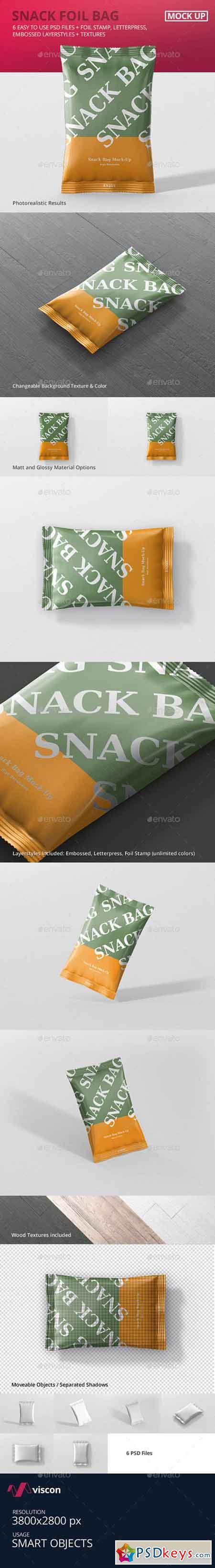 Snack Foil Bag Mockup 20230164