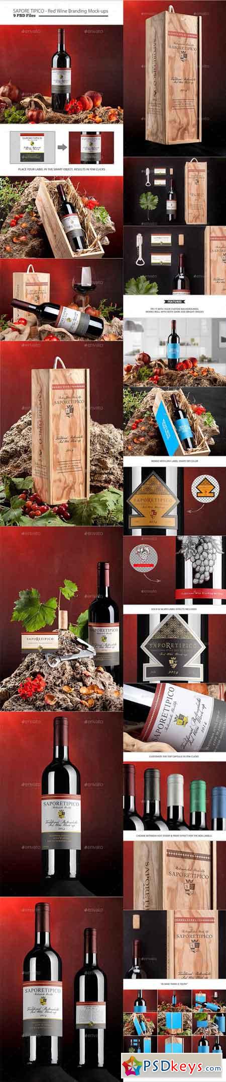 Sapore Tipico - Red Wine Branding Mock-ups 9244703
