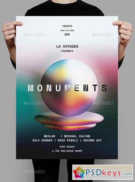 Monuments Flyer Poster 20328963