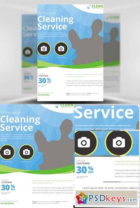 Cleaning Service Flyer Template