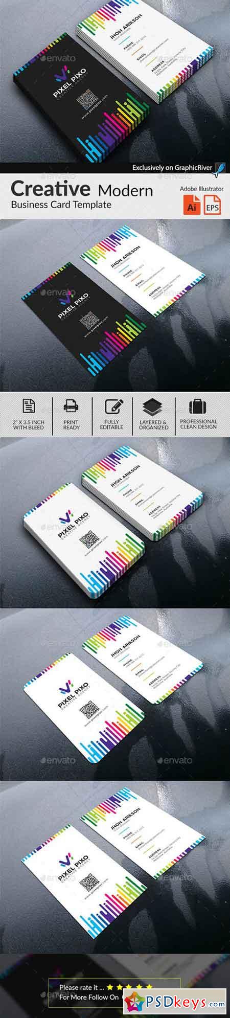 Multipurpose Colorful Creative Business Card 20261657