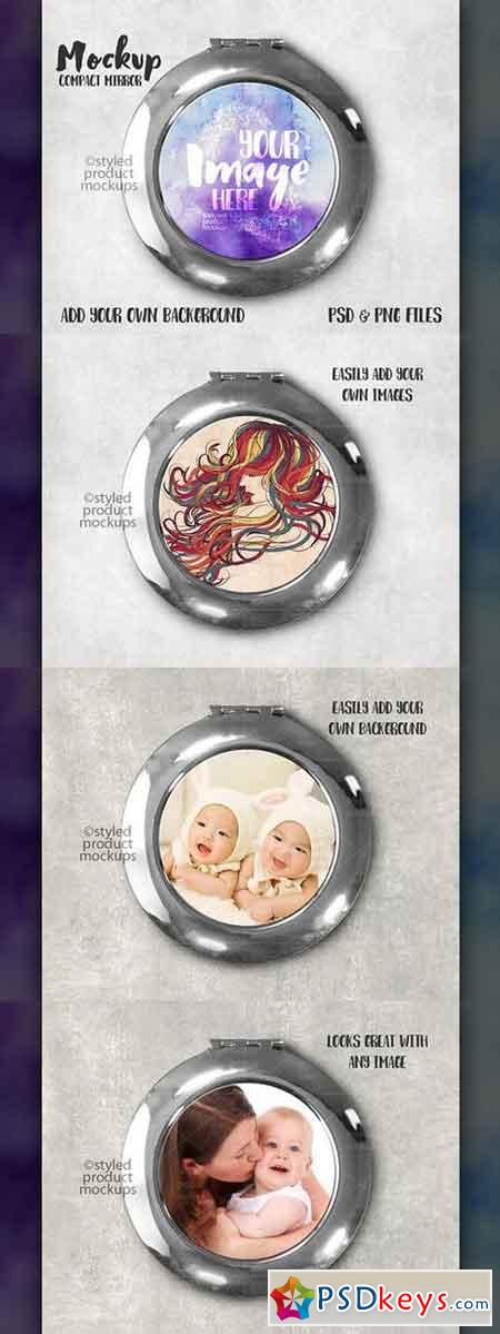 Download Round Compact Mirror Mockup 1636197 Free Download Photoshop Vector Stock Image Via Torrent Zippyshare From Psdkeys Com