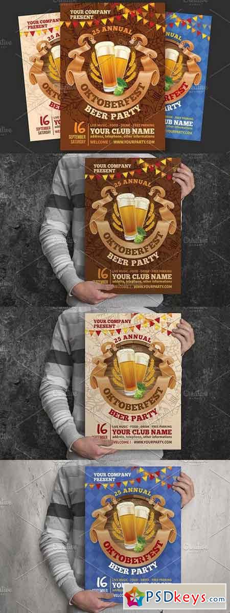 Oktoberfest Beer Party Flyer 1644947