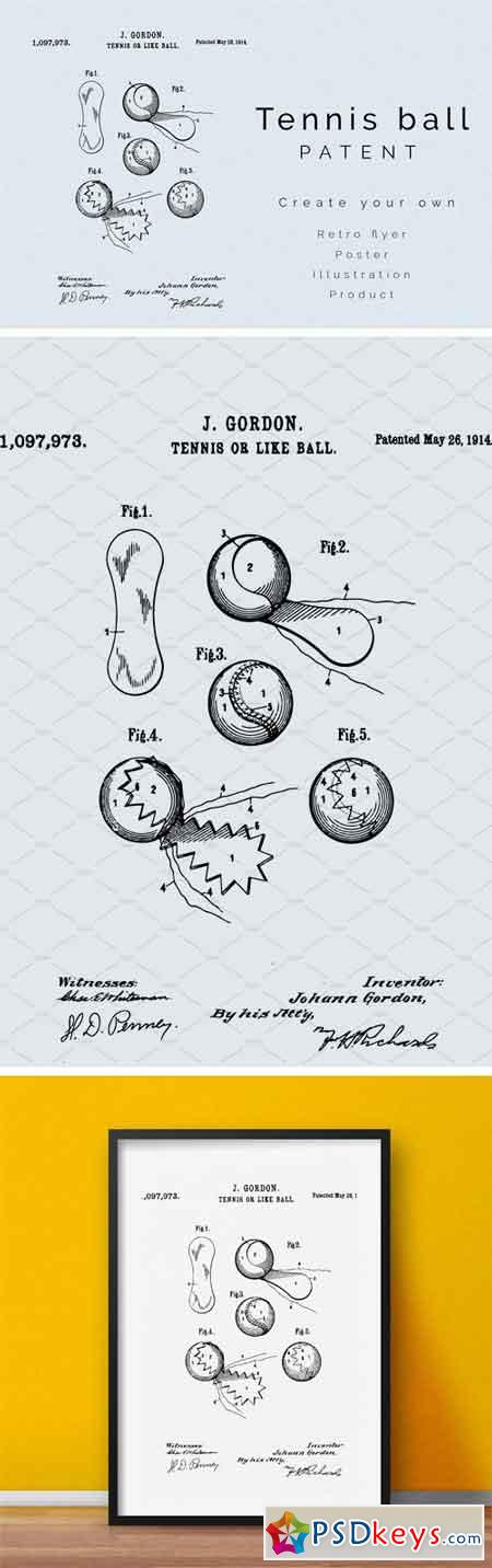 Tennis Ball Patent 1659769