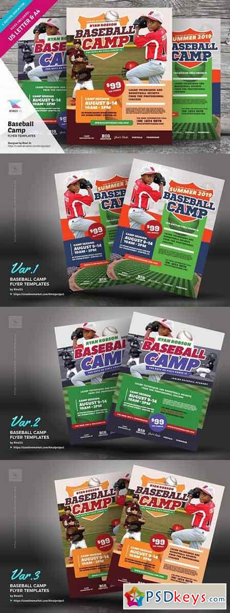 Baseball Camp Flyer Templates 1644256