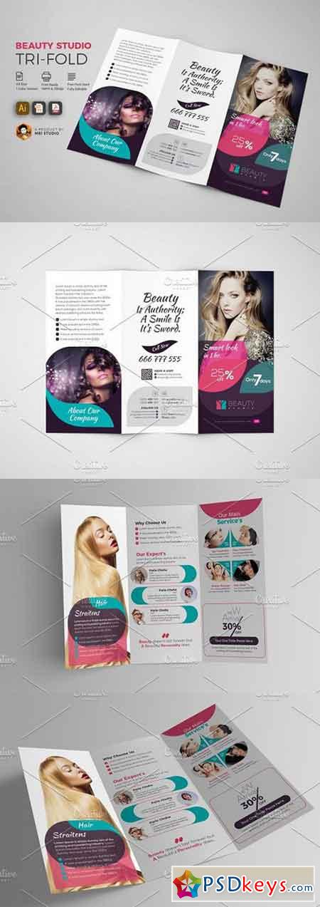 Beauty Studio Tri-Fold 1654225