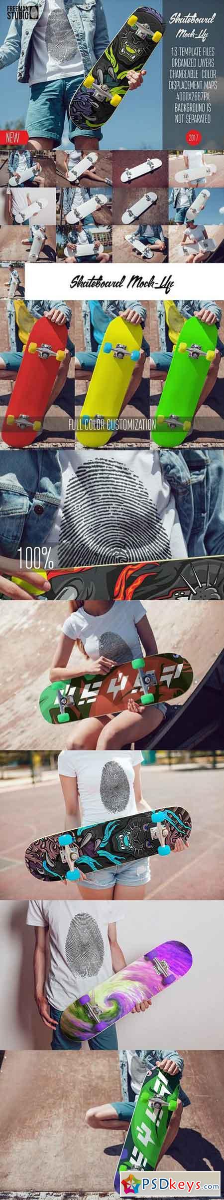Skateboard Mock-Up Vol.1 2017 1654276