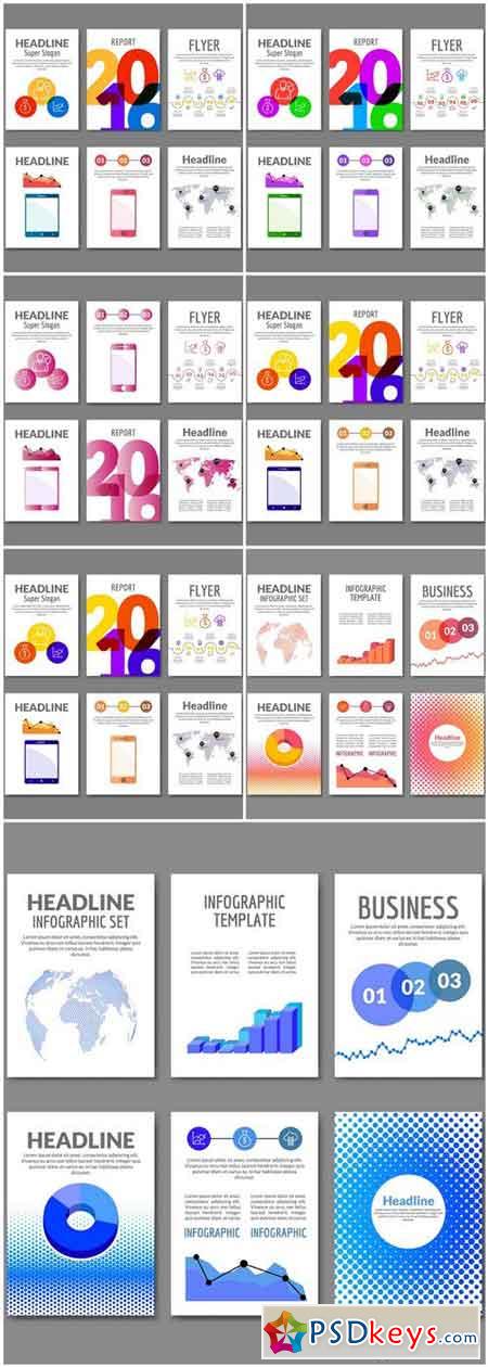 Business Infographic Brochure - 8 Vector