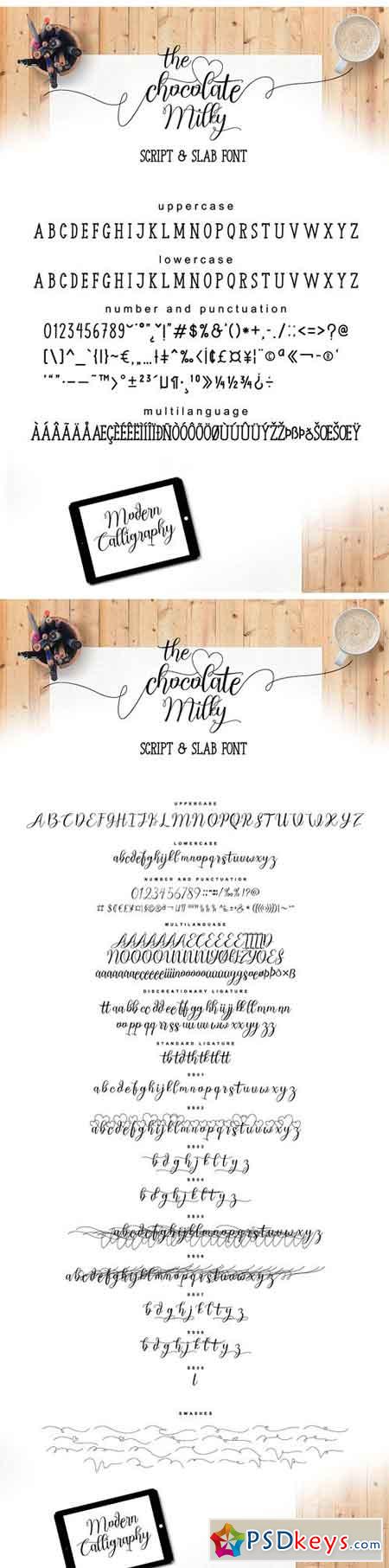 Chocolate Milky (Script And Slab) 1682701