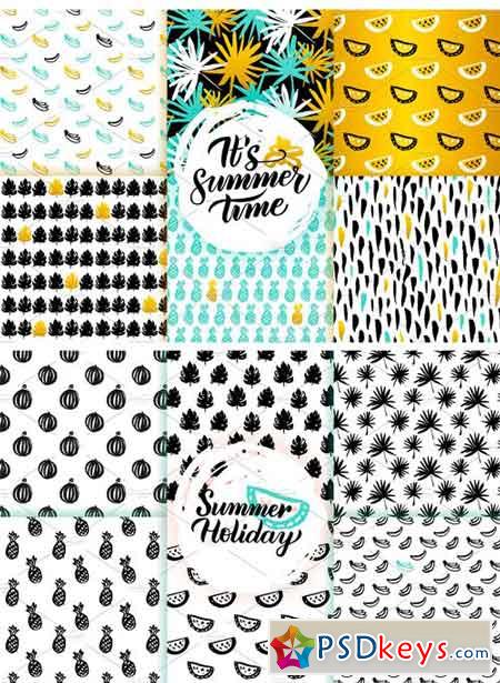 Trendy Summer Seamless Patterns 1658623