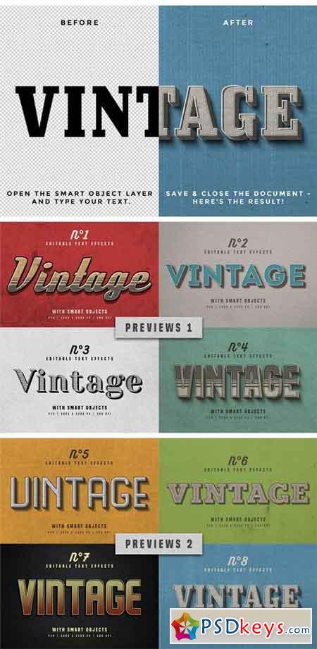 Vintage Photoshop Text Effects 1680352