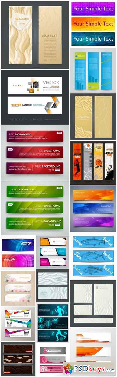 Abstract Banners Collection #134 - 20 Vectors