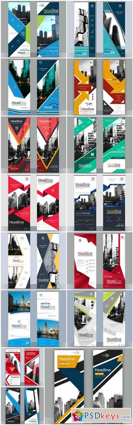 Business Roll Up Banners - 15 Vector