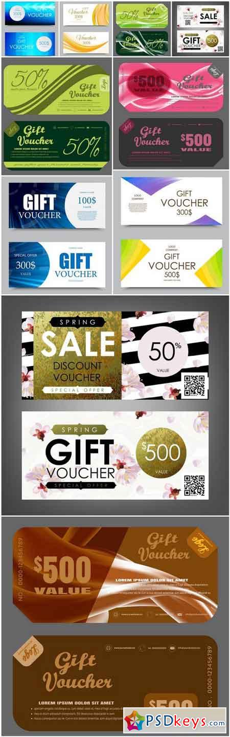 Gift Voucher Collection #33 - 10 Vector