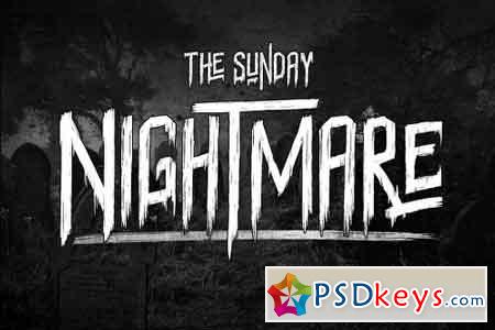Sunday Nightmare Typeface 725172