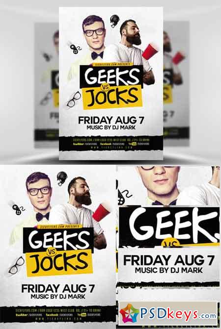 Geeks & Jocks Flyer Template