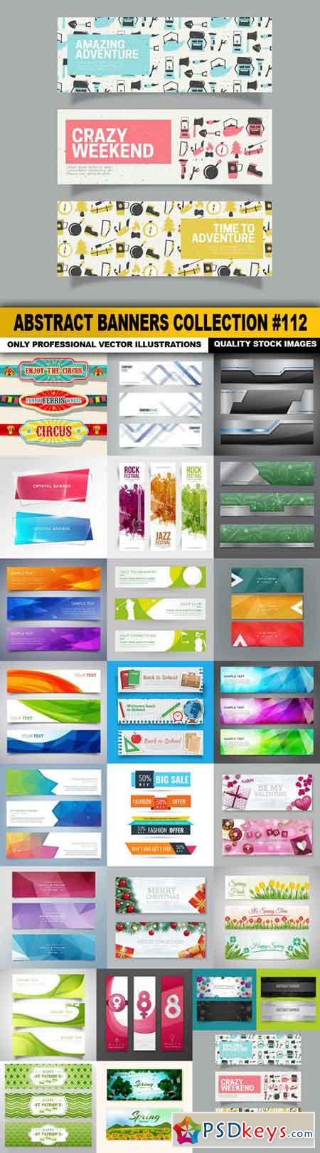 Abstract Banners Collection #112 - 25 Vectors