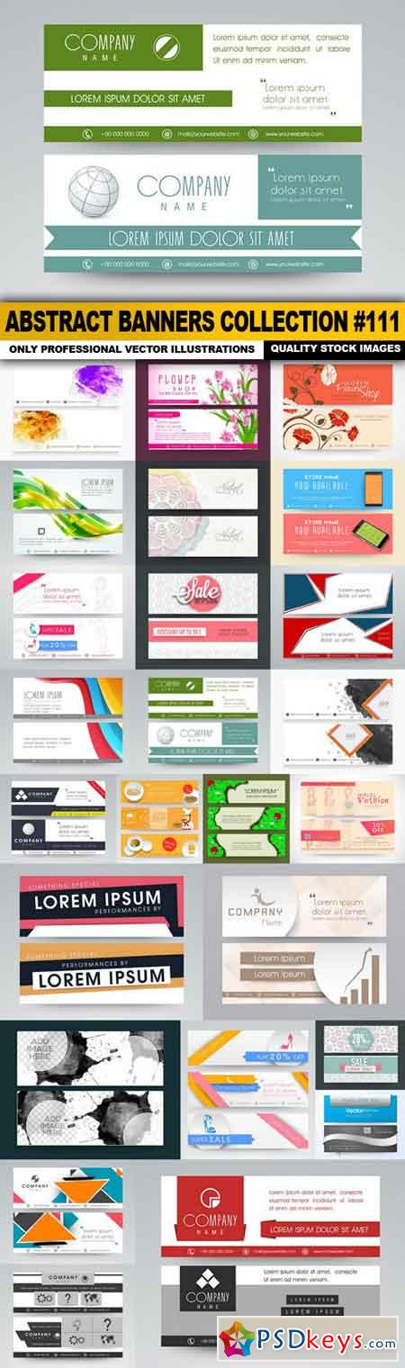 Abstract Banners Collection #111 - 25 Vectors