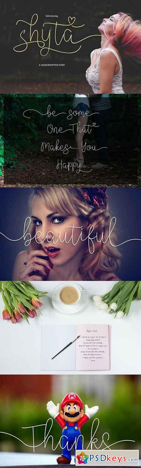 Shyta Script Font 1656274