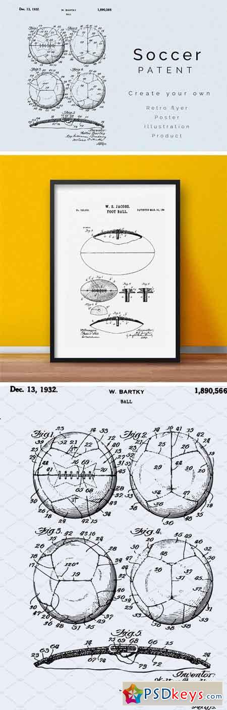 Soccer Ball Patent 1659761