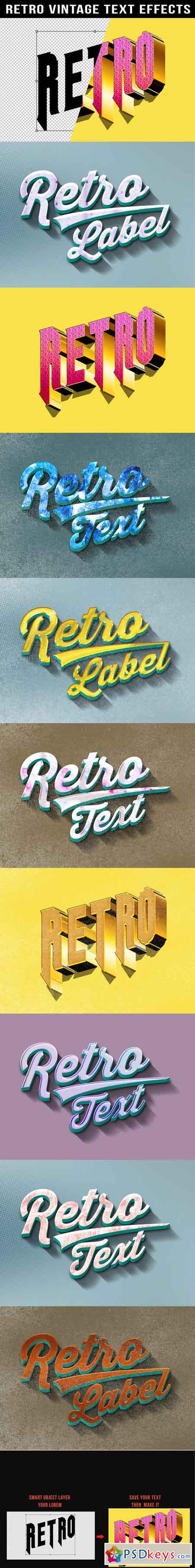 Retro Vintage Text Effects 20087801