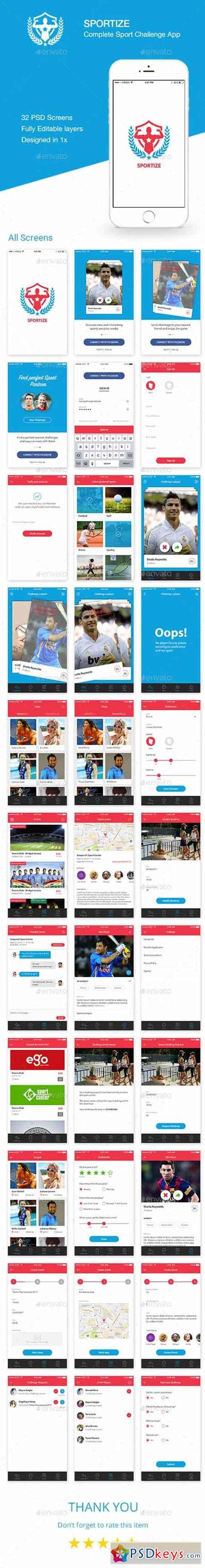 Sportize App UI Kit 20425068