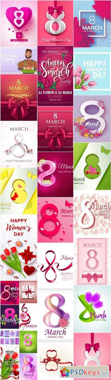 8 March Womans Day - 30 Vector