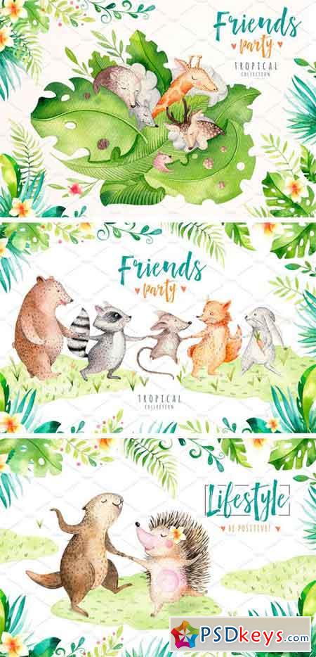 Friends Party. Tropical collection II 1682734