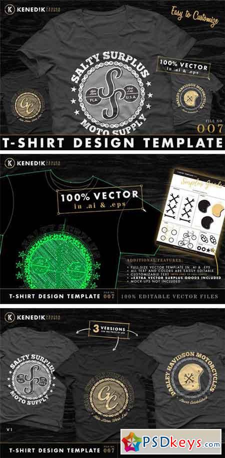 T-Shirt Design Template 007 1696908