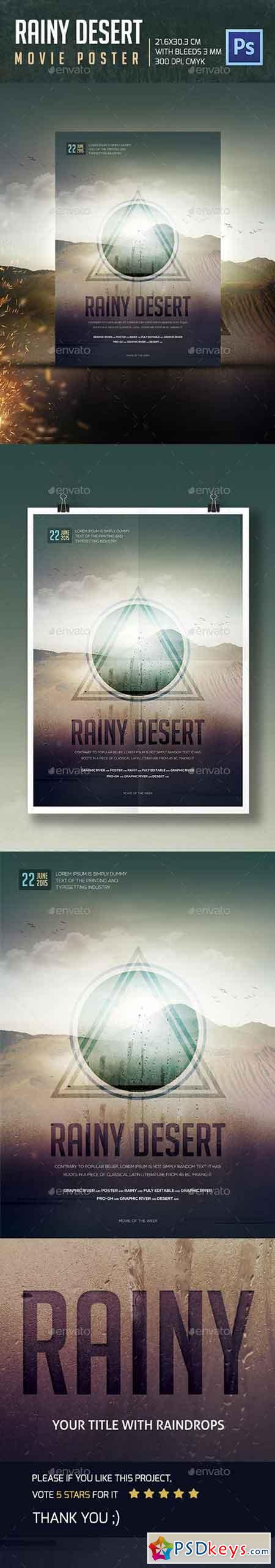 Rainy Desert Movie Poster 11847381