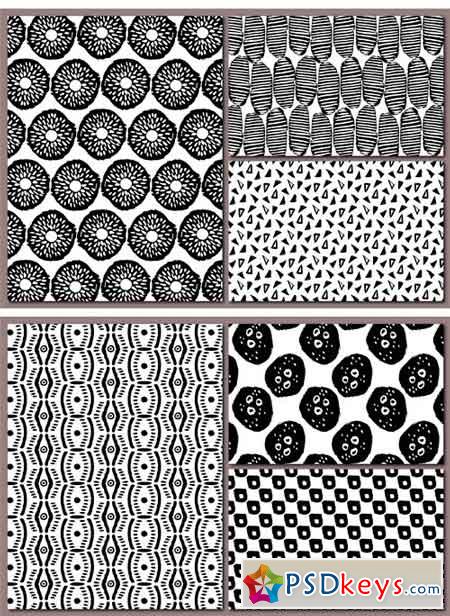 12 Abstract Hand Drawn Patterns 1696759