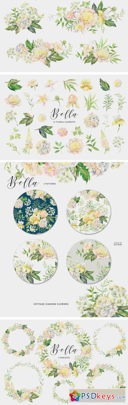 Bella. Watercolor Floral Collection 1668071