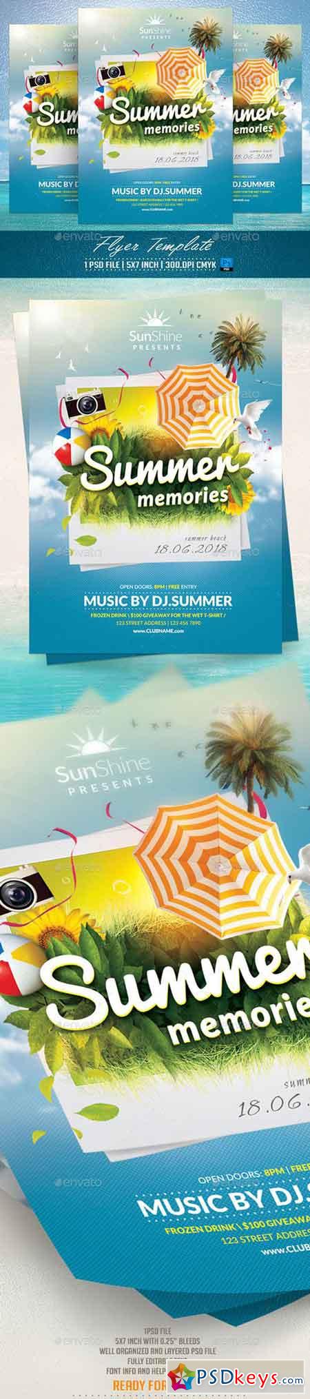 Summer Memories Flyer Template 11830756