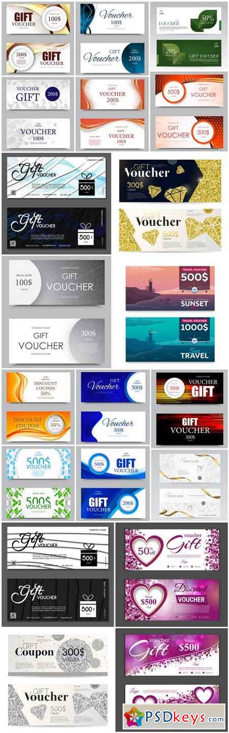 Gift Voucher Collection #32 - 20 Vector