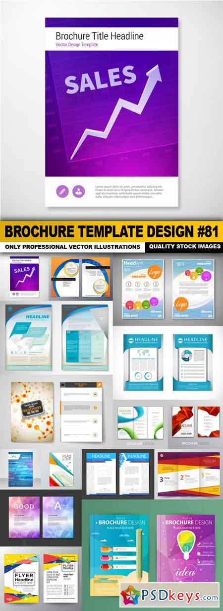 Brochure Template Design #81 - 15 Vector
