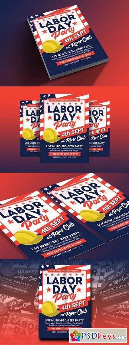 Labor Day Party Flyer 84260