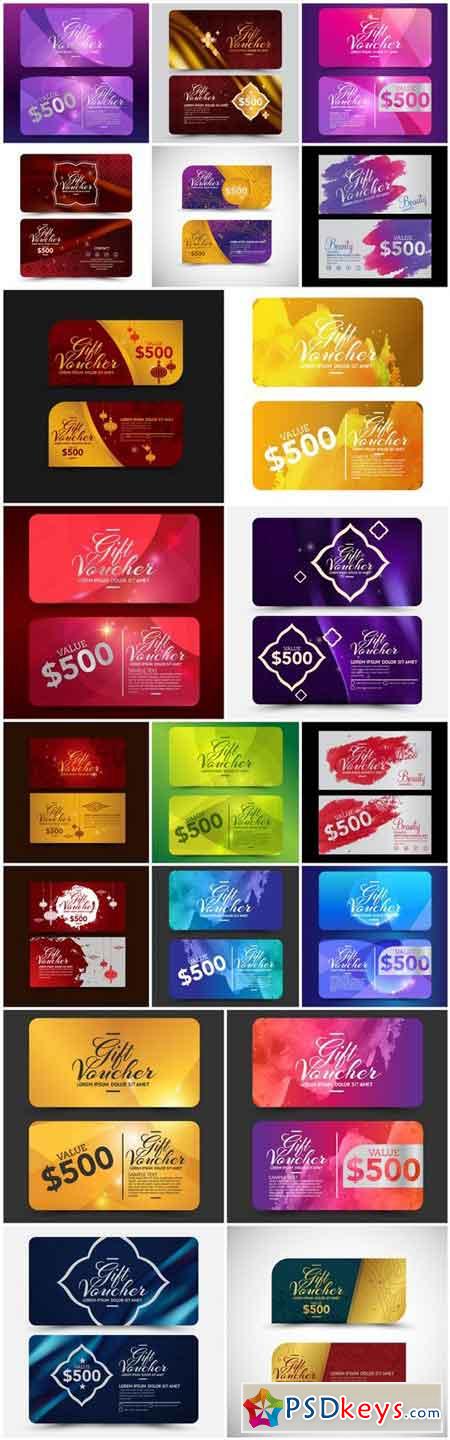 Gift Voucher Collection #31 - 20 Vector
