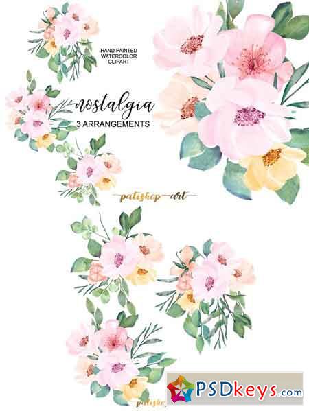 Blush & Pink Wild Rose Clip Art 1720519