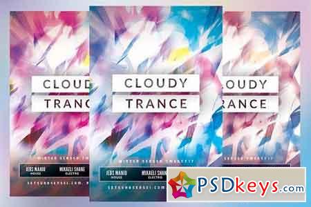 Cloudy Trance Flyer 1672848