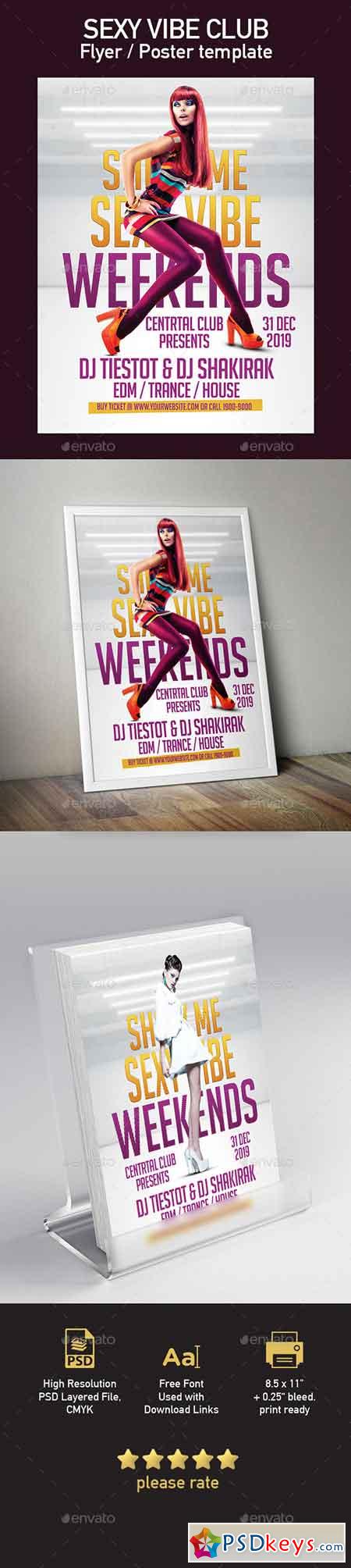 Sexy Vibe Club Flyer Poster Template 20413867