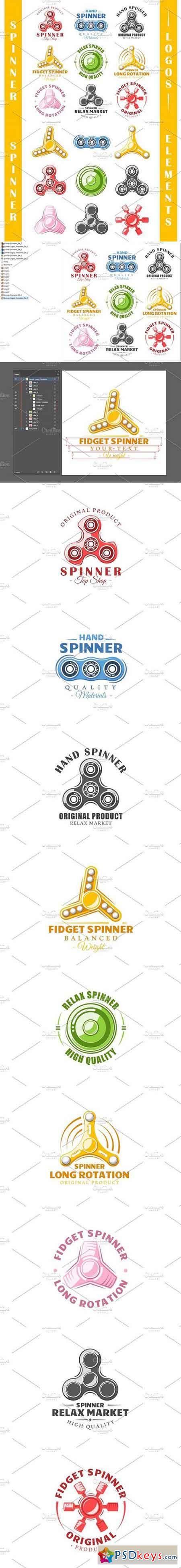 9 Spinner Logos Templates Vol.2 1663377