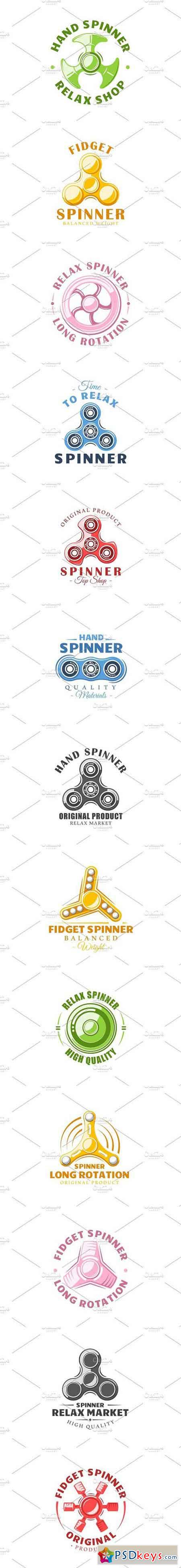 18 Colored Spinner Logos Templates 1663445