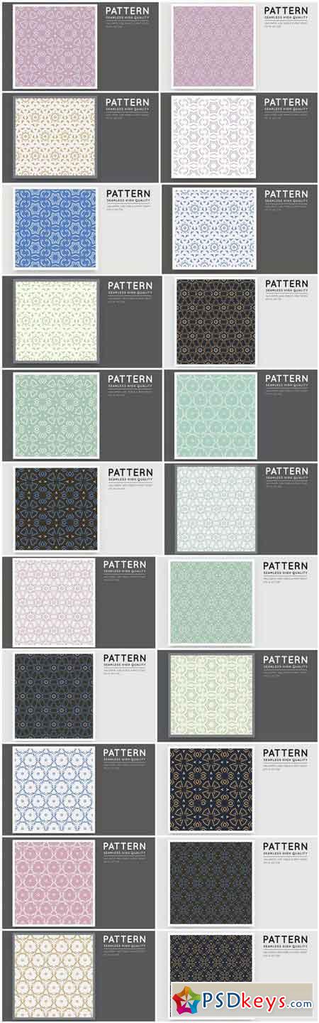 Seamless Pattern Collection #144 - 24 Vector