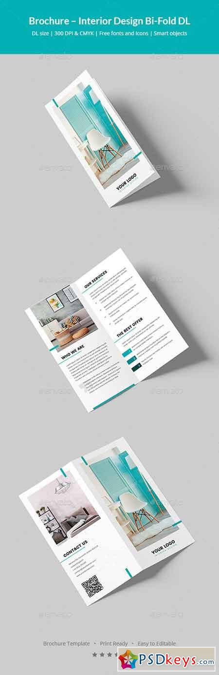 Brochure  Interior Design Bi-Fold DL 20456374