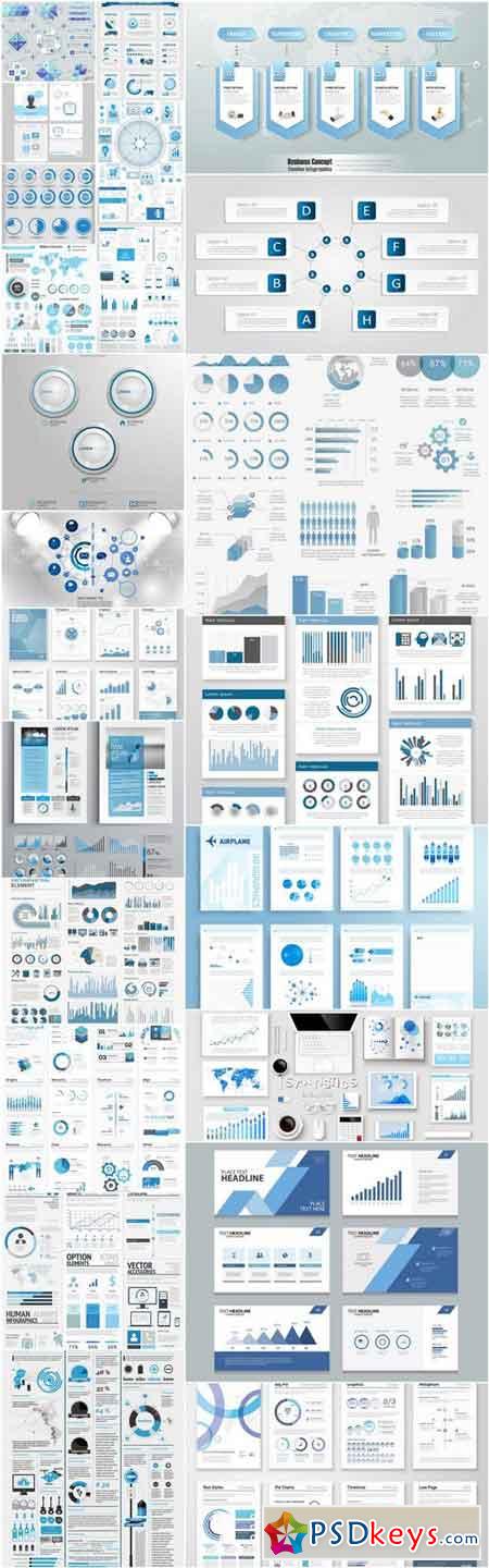 Business Infographic Template - 25 Vector